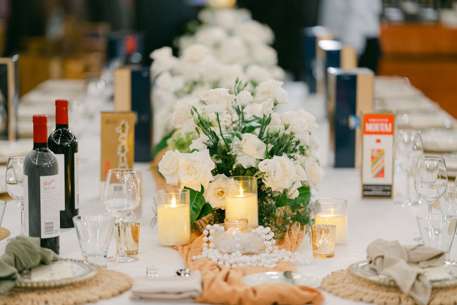 Building a centerpiece that sits below eye level on purpose