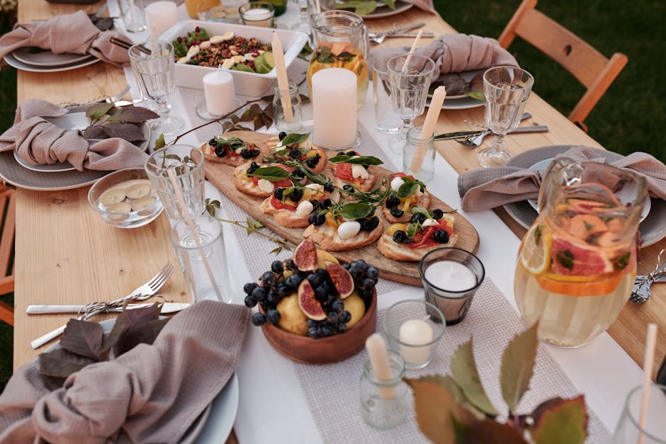 Setting the summer table, when the wildflowers arrive and the guests have not
